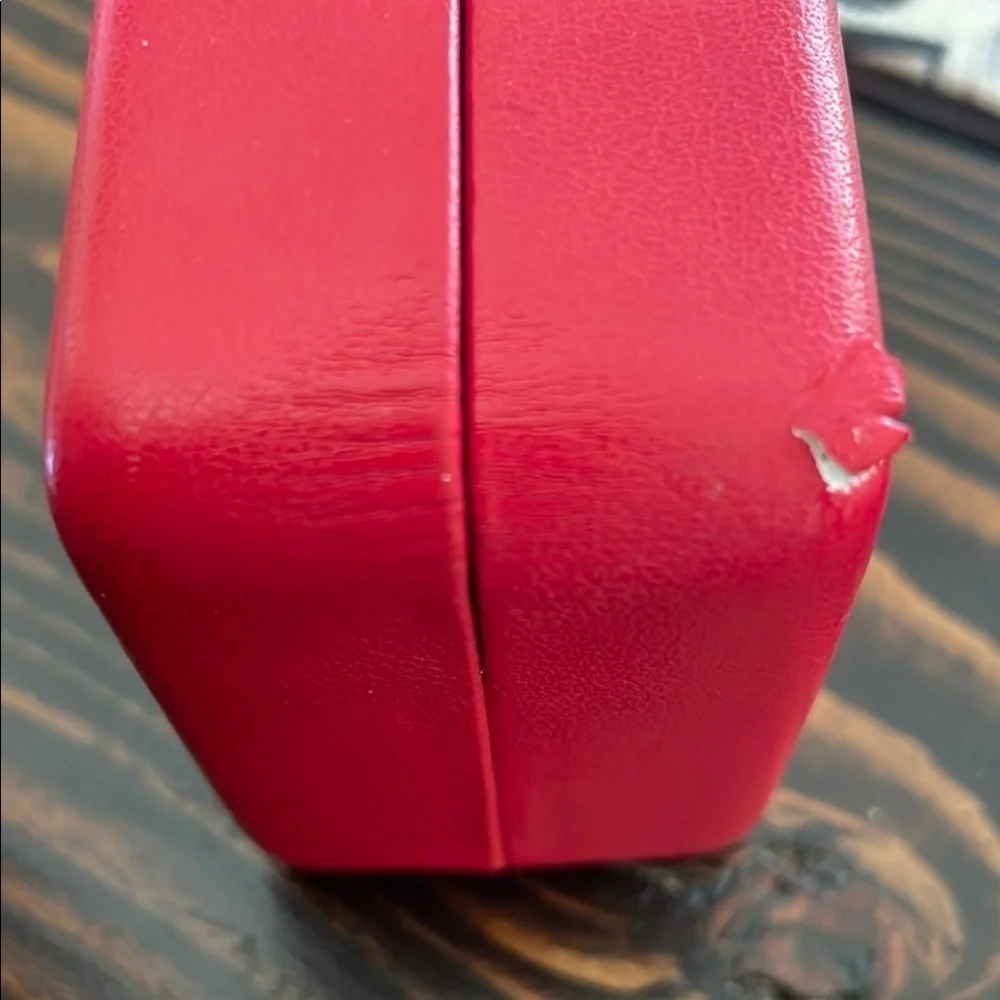 Carolina Herrera Red Eye Glass Case and Cloth